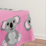 Koala Bear Niedlich Kid Birthday Party Tischdecke<br><div class="desc">Adorable kuschelige Koalabären mit rosa machen ein vollkommenes Geburtstagsthema,  für ein Mädchen,  einen Jungen oder ein Kind,  das diese niedlichen australischen Koalabären Lieben! Ideal für tierliebende Kinder! Auch perfekt für den ersten Geburtstag eines Babys!</div>