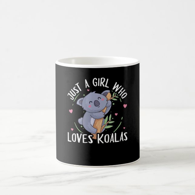 Koala Bear Nur ein Mädchen, das Koalas Liebe Kaffeetasse (Mittel)