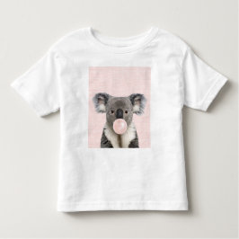 Koala Bear Pink Bubble Kaugummi Kleinkind T-shirt
