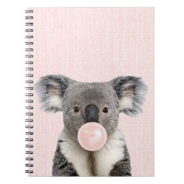 Koala Bear Pink Bubble Kaugummi Notizblock