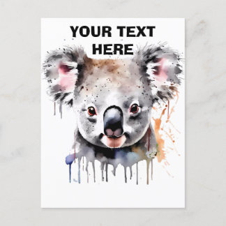 Koala Bear Portrait Postkarte