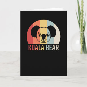 Koala Bear Retro Karte
