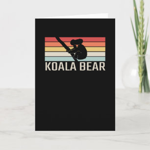 Koala Bear Retro Karte