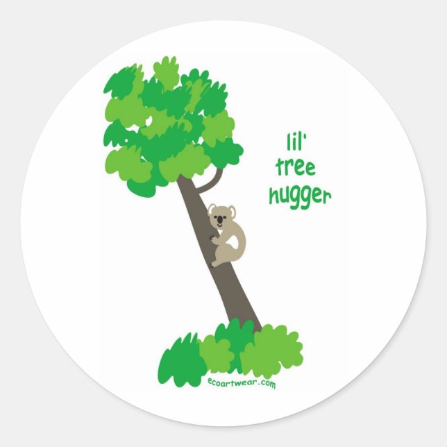 Koala Bear Runder Aufkleber (Vorderseite)