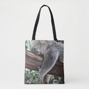 KOALA BEAR SLEEPING ON TREE