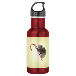 Koala Bear und Joey Cub Candy Cane Trinkflasche