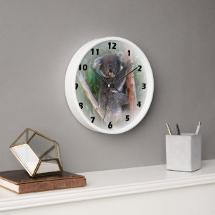 Koala Bear Wall Clock Wanduhr