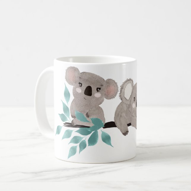 Koala Bear Wasserfarbe Malte Tasse (Vorderseite Links)