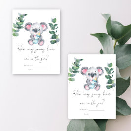 Koala Bear Wie viele Gummibären? Begleitkarte
