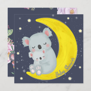 Koala Bears Babydusche Einladung
