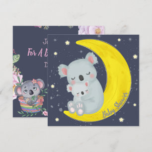 Koala Bears Kinderdusche Einladung