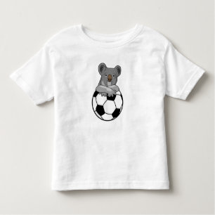 Koala beim Fußballsport Kleinkind T-shirt