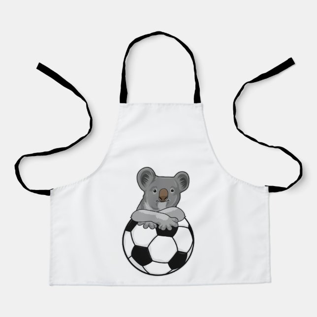 Koala beim Fußballsport Schürze (Vorderseite)