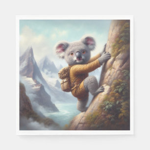 Koala Bergsteigen Serviette