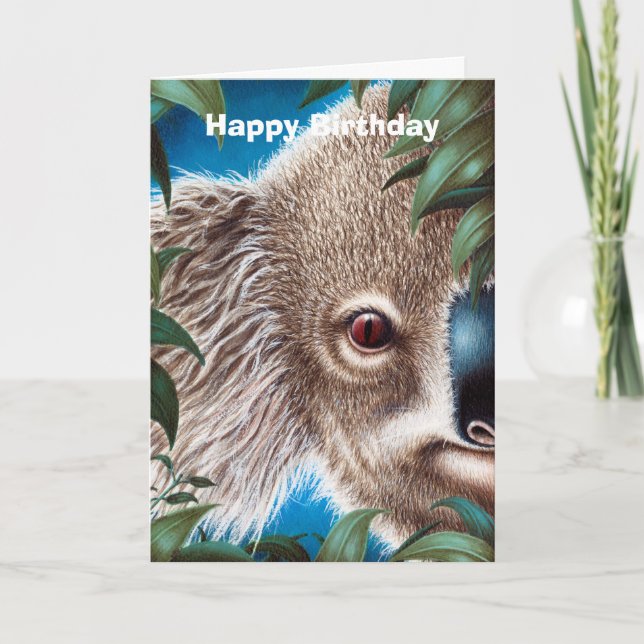 Koala Birthday Card Karte (Vorderseite)