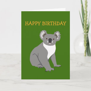 Koala Birthday Card Karte