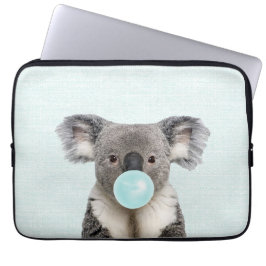 Koala Blasa a Blue Bubble gum Laptopschutzhülle