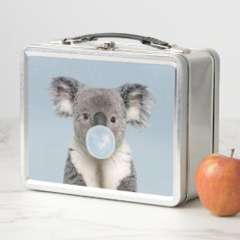 Koala Blasa a Blue Bubble gum Metall Brotdose