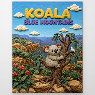 Koala Blue Mountains Modern KlayKoo Postkarte