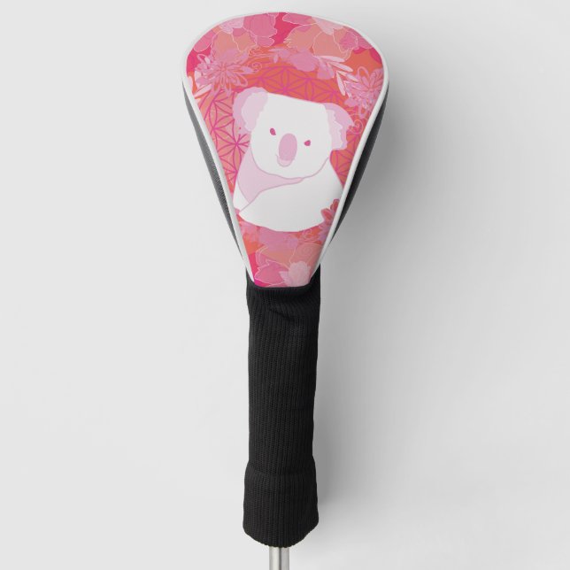 Koala Blume des Lebens Golf Headcover (Vorderseite)