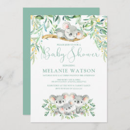 Koala Bush Babies Baby Shower Einladungen