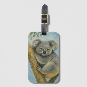 Koala Calm - Wasserfarbenwelt Gepäckanhänger