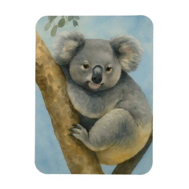 Koala Calm - Wasserfarbenwelt Magnet (Vertikal)
