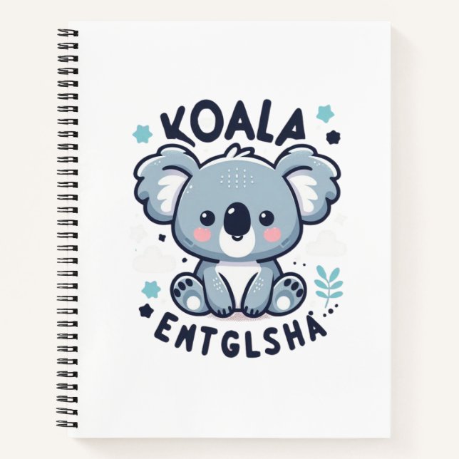 Koala Charm Notizbuch (Vorderseite)