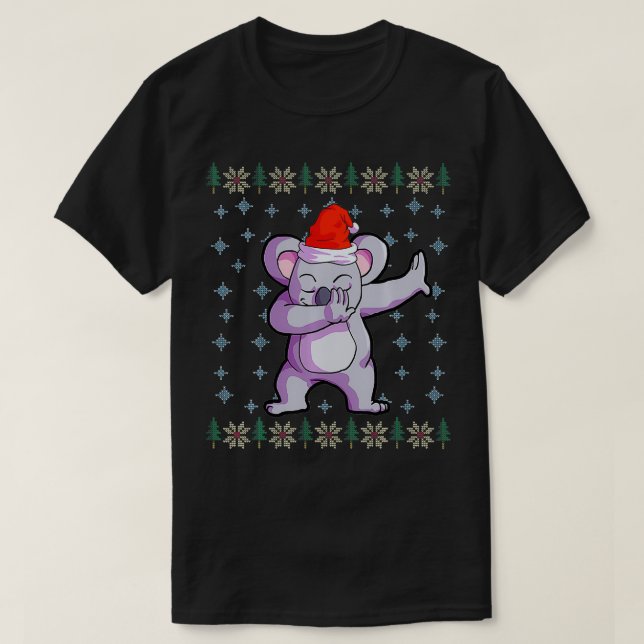 Koala Christmas  Boys Santa Hat Koala Lover Gift  T-Shirt (Design vorne)