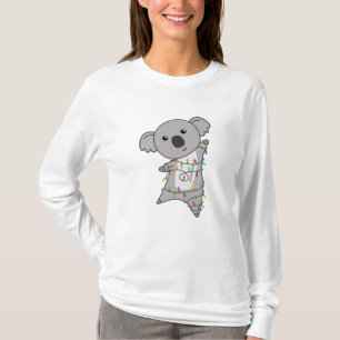 Koala Christmas Fairy Lights Süße Tier T-Shirt