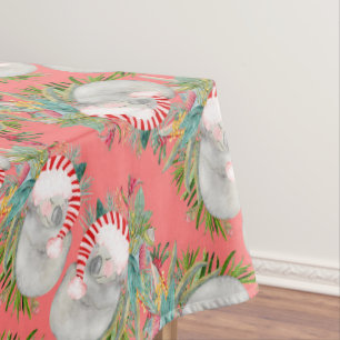 Koala Christmas Pink Tischdecke