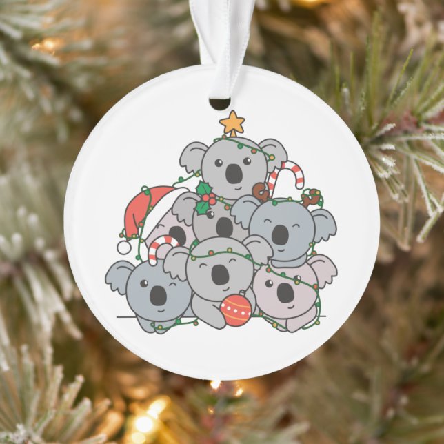 Koala Christmas Tree Funny Animal Christmas Ornament (Baum)