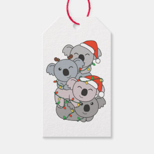 Koala Christmas Tree Weihnachtstiere Tiere Koalas Geschenkanhänger