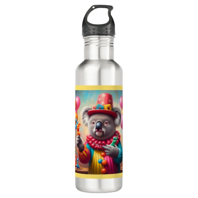 Koala Clown Edelstahlflasche (Vorderseite)