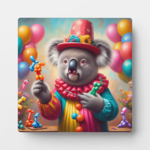 Koala Clown Fotoplatte