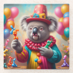 Koala Clown Glasuntersetzer