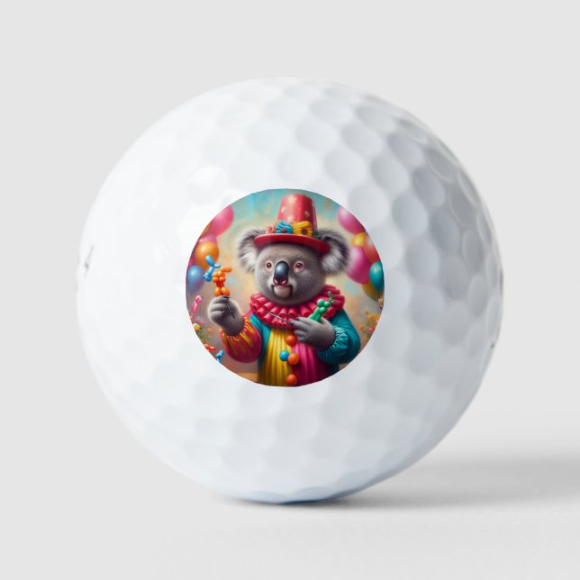 Koala Clown Golfball (Vorderseite)