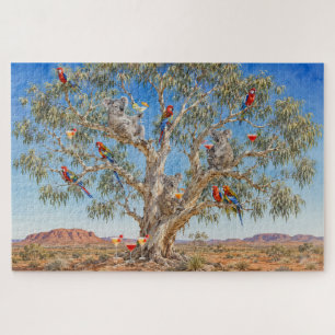 Koala-Cocktailstunde im Eukalyptusbaum Puzzle