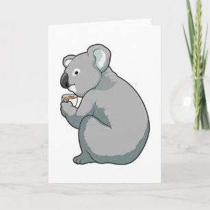 Koala Coffee Cup Karte