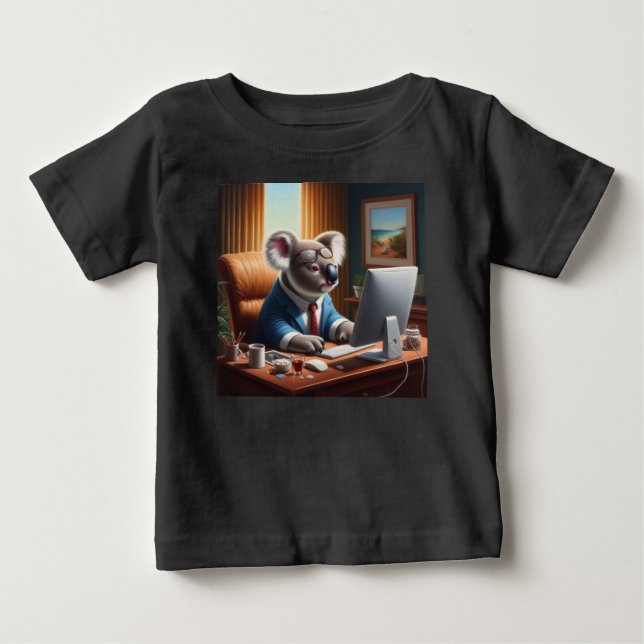 Koala Computer Baby T-shirt (Vorderseite)