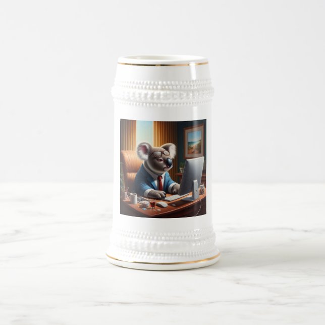 Koala Computer Bierglas (Mittel)