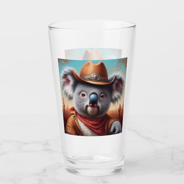 Koala Cowboy Glas (Vorderseite)