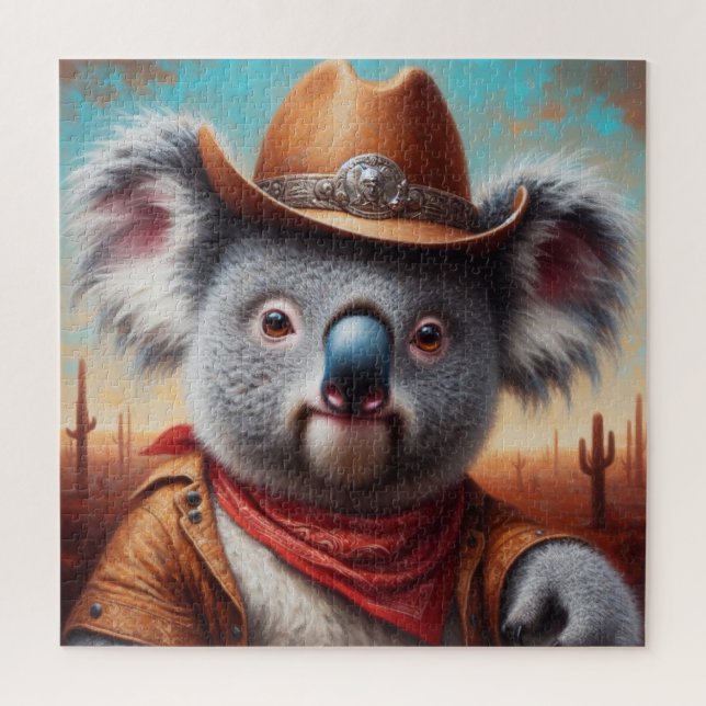 Koala Cowboy Puzzle (Vertikal)