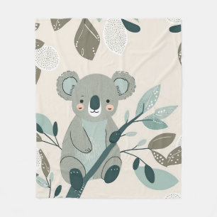 Koala Cuteness Kinderzimmer Fleecedecke