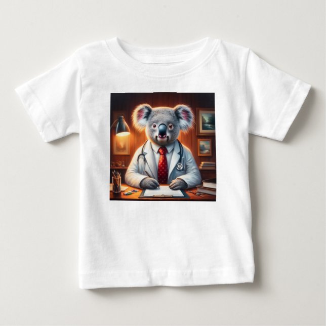 Koala Doctor Baby T-shirt (Vorderseite)