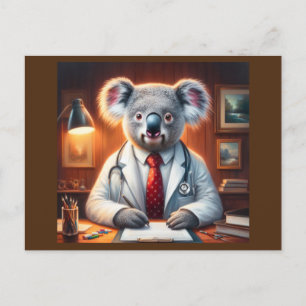 Koala Doctor Postkarte
