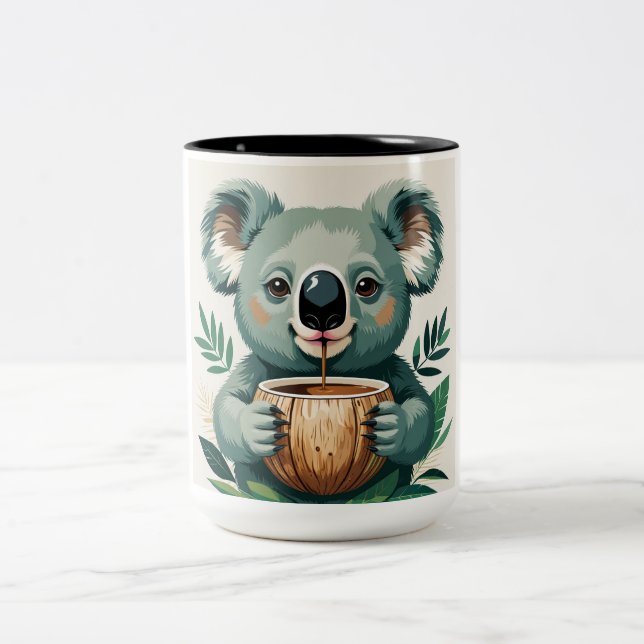 Koala Drinks Kaffee Tasse (Mittel)
