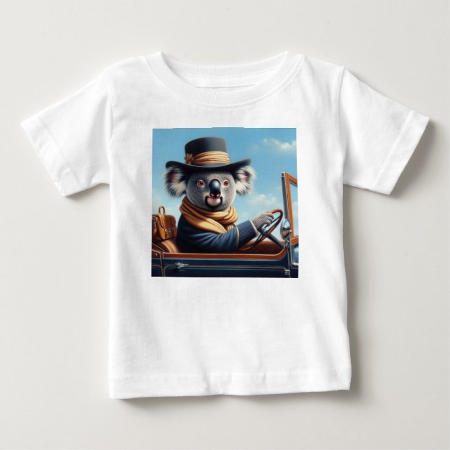 Koala Driving Baby T-shirt (Vorderseite)