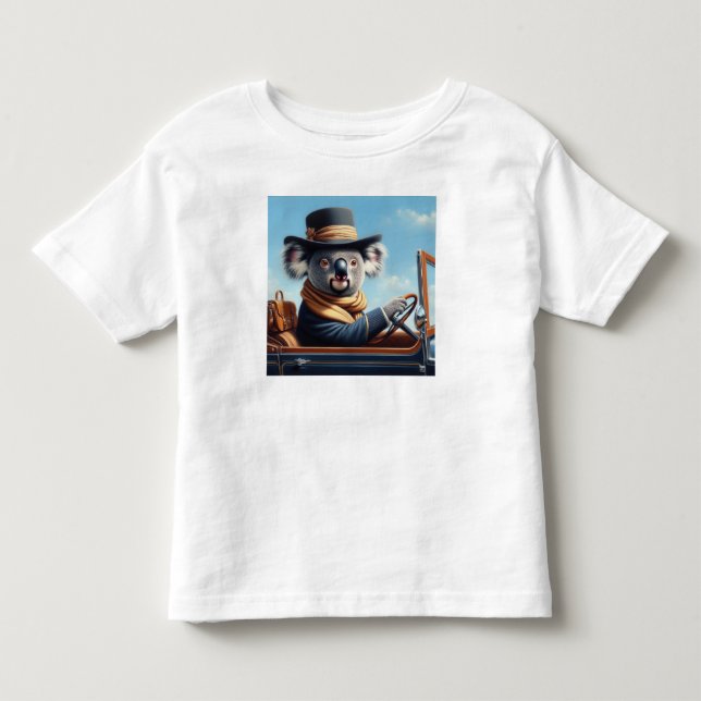 Koala Driving Kleinkind T-shirt (Vorderseite)