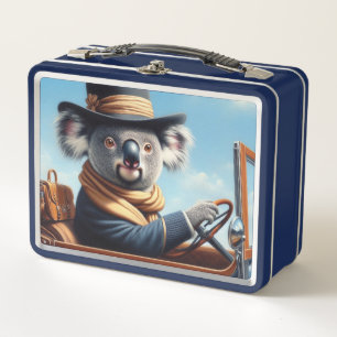 Koala Driving Metall Brotdose